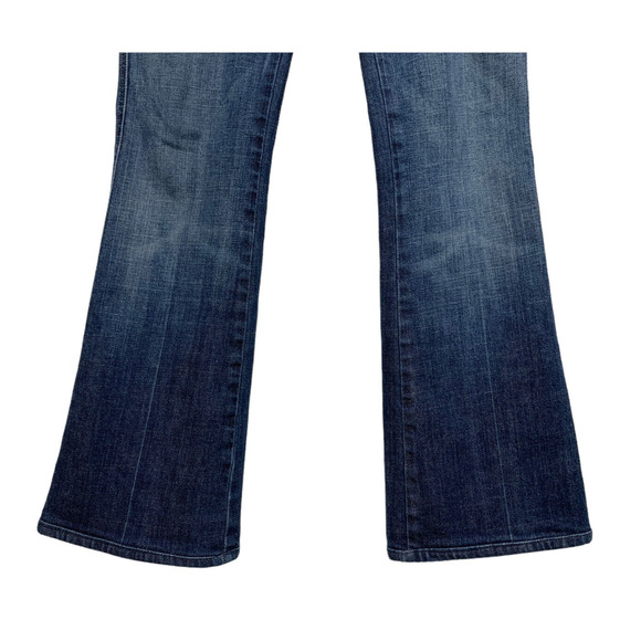 7 For All Mankind Womens 26 A-Pocket Bootcut Jeans Low Rise Medium Wash - Picture 4 of 8